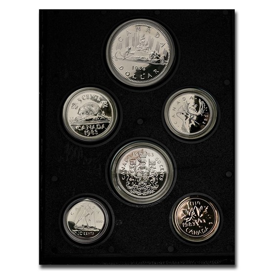 1983 Canada 6-Coin Specimen Set BU (Box & COA) 1983 Canada 6-Coin Specimen Set BU (Box & COA)