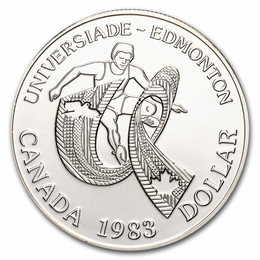 1983 Canada Silver Dollar BU (Edmonton University Games)