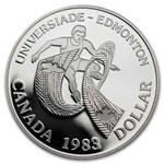 1983 Canada Silver Dollar Proof (Edmonton University Games)