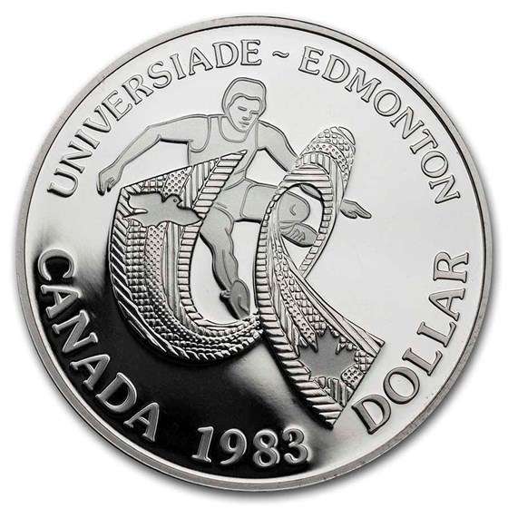1983 Canada Silver Dollar Proof (Edmonton University Games) 1983 Canada Silver Dollar Proof (Edmonton University Games)