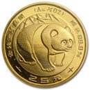 1983 China 1/4 oz Gold Panda BU (Sealed)