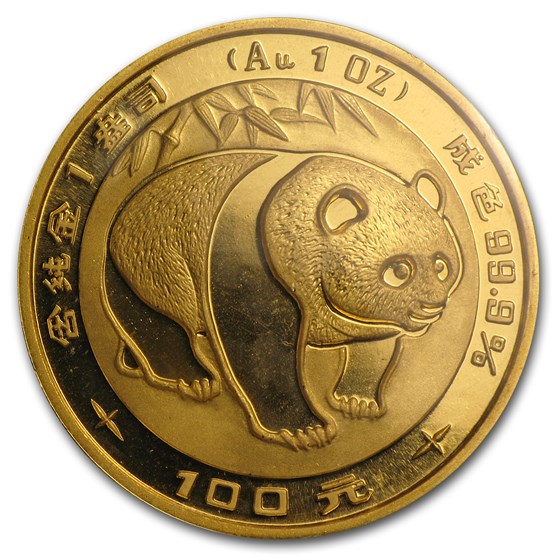 1983 China 1 oz Gold Panda BU (Sealed)