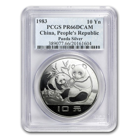 1983 China Silver Panda 10 Yuan PR-66 PCGS 1983 China Silver Panda 10 Yuan PR-66 PCGS
