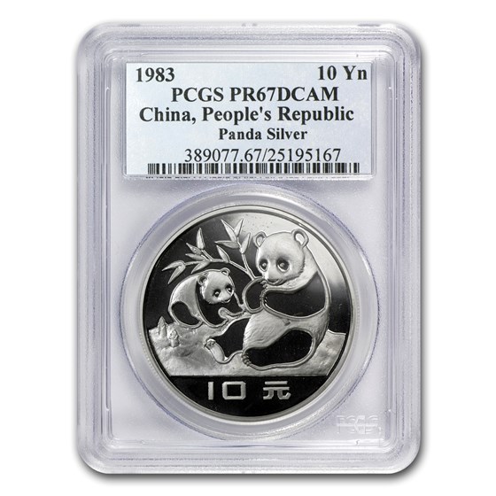 1983 China Silver Panda 10 Yuan PR-67 PCGS 1983 China Silver Panda 10 Yuan PR-67 PCGS