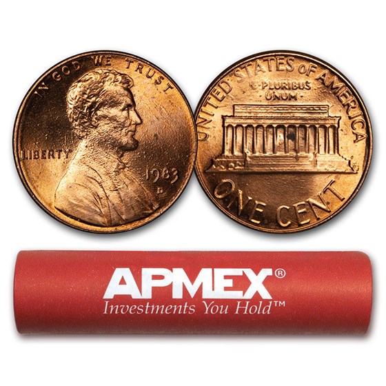 1983-D Lincoln Cent 50-Coin Roll BU 1983-D Lincoln Cent 50-Coin Roll BU