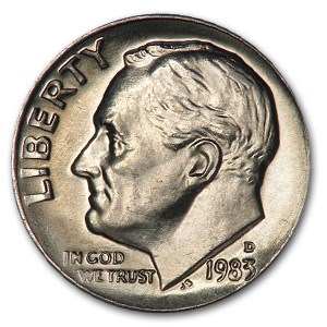 1983-D Roosevelt Dime BU 1983-D Roosevelt Dime BU