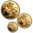 1983 Great Britain 3-Coin Gold Sovereign Proof Set