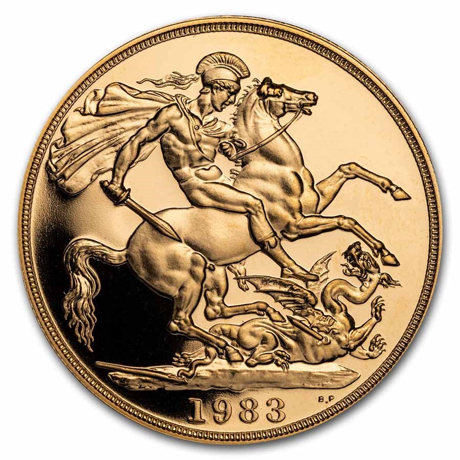 1983 Great Britain Gold £2 Double Sovereign Elizabeth II Proof