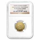 1983 Jamaica Proof Gold 100 Dollars Independence PF-70 NGC