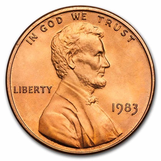 1983 Lincoln Cent BU (Red)