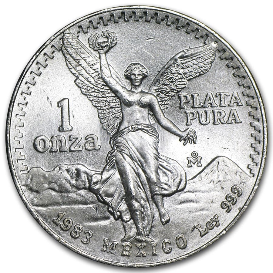 1983 BU Libertad Silver Onza 