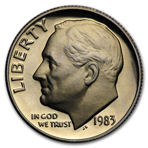 1983 (No S) Roosevelt Dime Superb Gem Proof 1983 (No S) Roosevelt Dime Superb Gem Proof