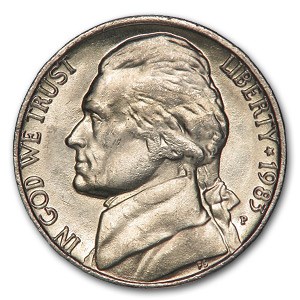1983-P Jefferson Nickel BU