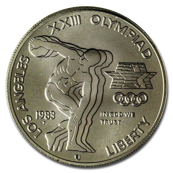 1983-P Olympic $1 Silver Commem BU (Capsule Only) 1983-P Olympic $1 Silver Commem BU (Capsule Only)