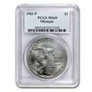 1983-P Olympic $1 Silver Commem MS-69 PCGS