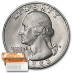 1983-P Washington Quarter 40-Coin Roll BU