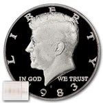 1983-S Kennedy Half Dollar 20-Coin Roll Proof