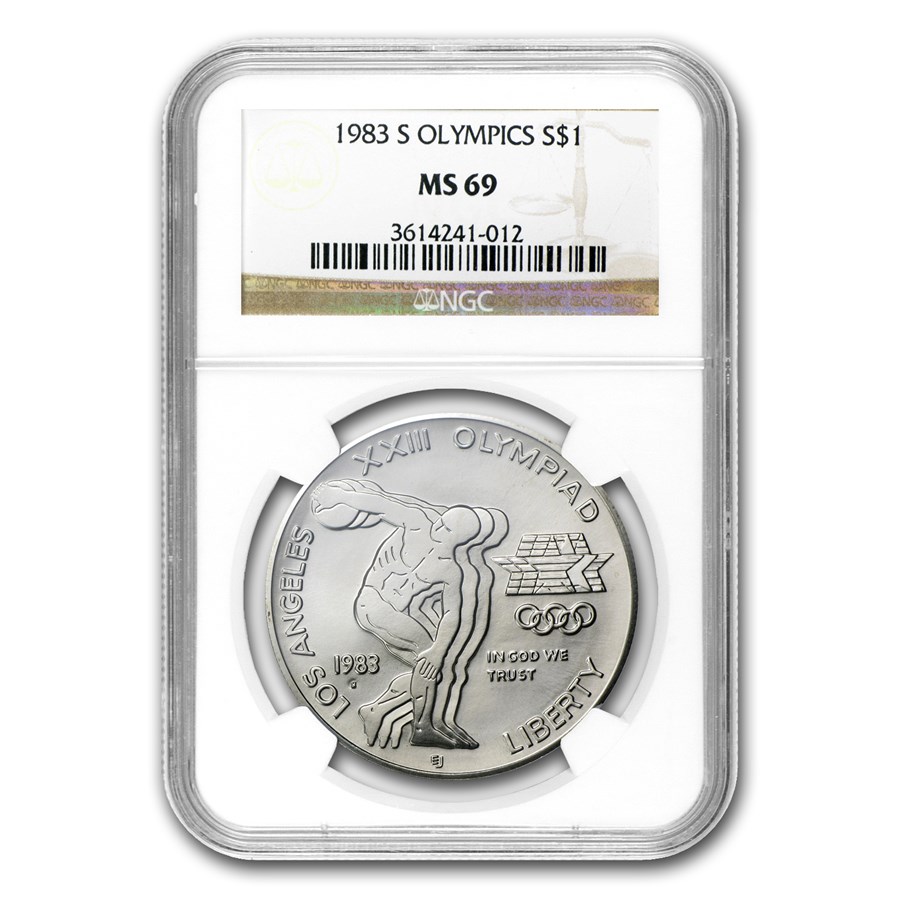 1983-S Olympic $1 Silver Commem MS-69 NGC