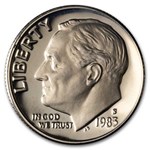 1983-S Roosevelt Dime 50-Coin Roll Proof