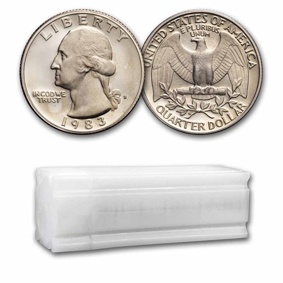 1983-S Washington Quarter 40-Coin Roll Proof 1983-S Washington Quarter 40-Coin Roll Proof