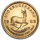 1983 South Africa 1/10 oz Gold Krugerrand
