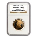 1983 South Africa 1/2 oz Gold Krugerrand PF-67 NGC 1983 South Africa 1/2 oz Gold Krugerrand PF-67 NGC