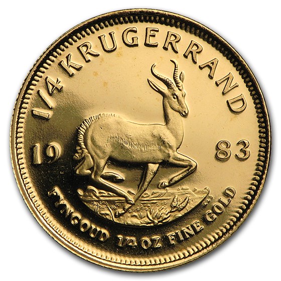 1983 South Africa 1/4 oz Proof Gold Krugerrand 1983 South Africa 1/4 oz Proof Gold Krugerrand