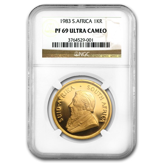 1983 South Africa 1 oz Gold Krugerrand PF-69 NGC 1983 South Africa 1 oz Gold Krugerrand PF-69 NGC