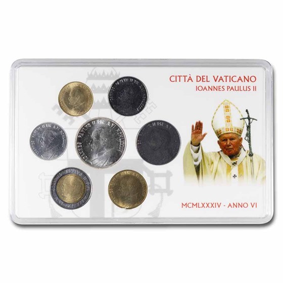 Buy 1983 Vatican City Pope John Paul II 7-Coin Set BU | APMEX