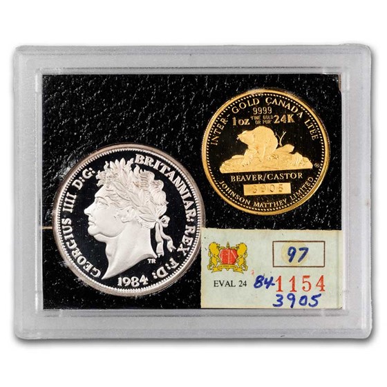 1984 Canada Gold/Silver JM & Mallory Beaver/Castor Medal Set 1984 Canada Gold/Silver JM & Mallory Beaver/Castor Medal Set