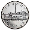 1984 Canada Silver Dollar BU (Toronto Sesquicentennial)