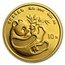 1984 China 1/10 oz Gold Panda BU (In Capsule)