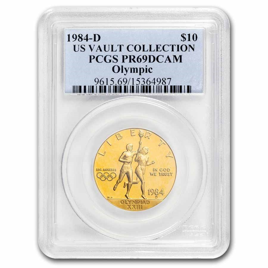 1984-D Gold $10 Commem Olympic PR-69 PCGS