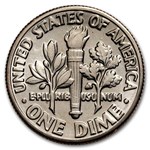 1984-D Roosevelt Dime 50-Coin Roll BU