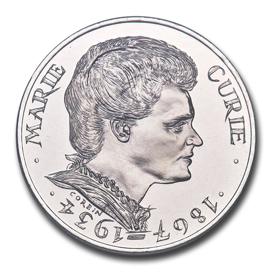 Buy 1984 France Platinum 100 Francs Marie Curie PF69UCAM NGC APMEX Buy 1984 France Platinum 100 Francs Marie Curie PF69UCAM NGC APMEX