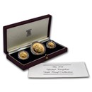 1984 Great Britain 3-Coin Gold Proof Set (w/£5 Coin)
