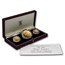 1984 Great Britain 3-Coin Gold Proof Set