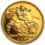 1984 Great Britain Gold 1/2 Sovereign Proof (w/Box & COA)
