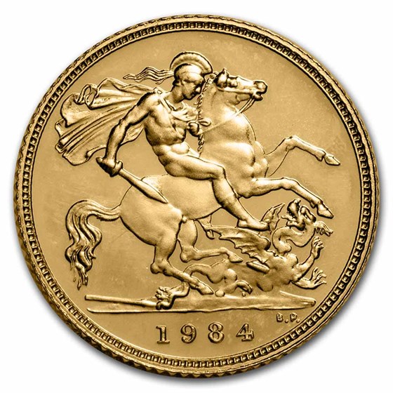 1984 Great Britain Gold 1/2 Sovereign Proof 1984 Great Britain Gold 1/2 Sovereign Proof