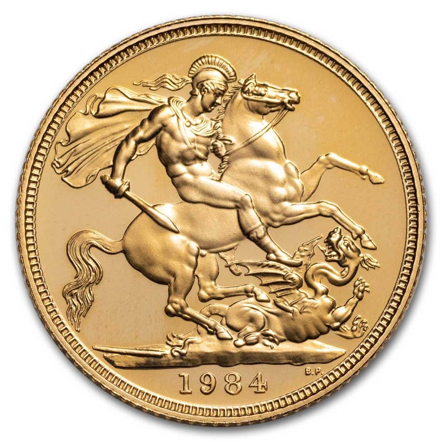 1984 Great Britain Gold Sovereign Proof (w/Box & COA)