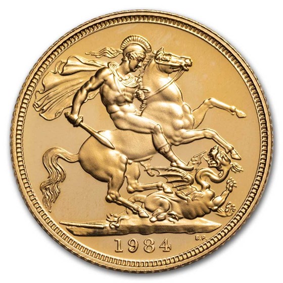 1984 Great Britain Gold Sovereign Proof (w/Box & COA) 1984 Great Britain Gold Sovereign Proof (w/Box & COA)