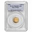 1984 Isle of Man 1/10 oz Gold Proof Angel PR-69 PCGS