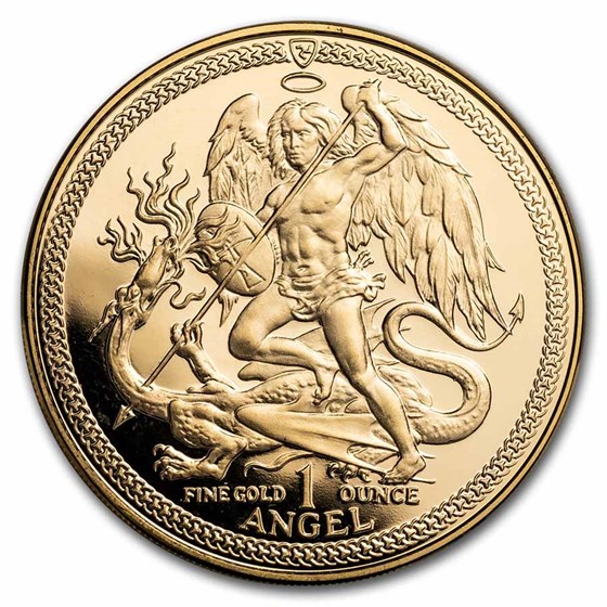 1984 Isle of Man 1 oz Proof Gold Angel