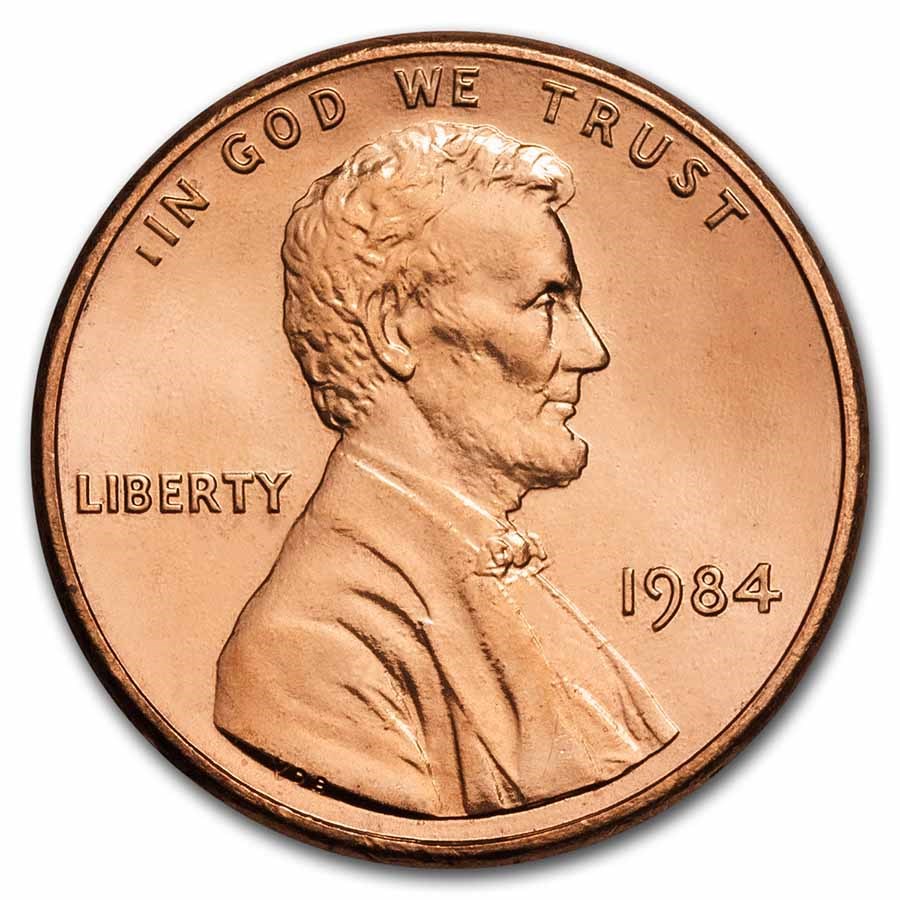 1984 Lincoln Cent BU (Red)