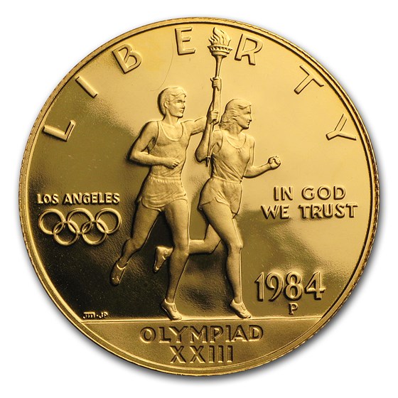 1984-P Gold $10 Commem Olympic Proof (w/Box & COA) 1984-P Gold $10 Commem Olympic Proof (w/Box & COA)