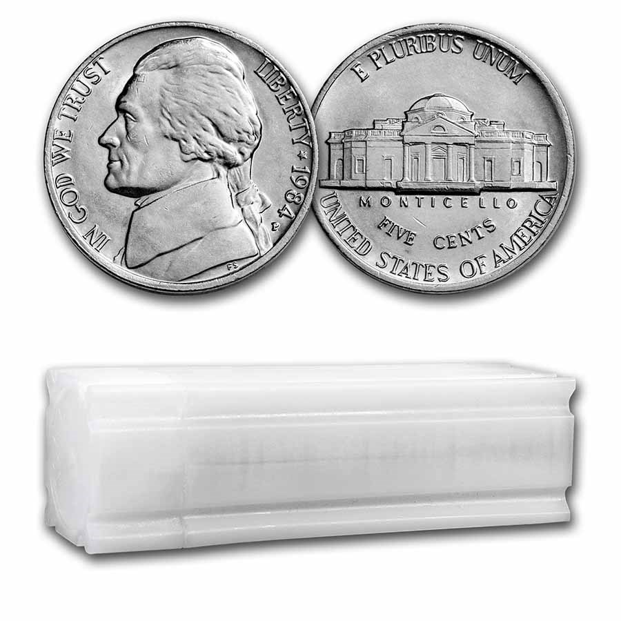 1984-P Jefferson Nickel 40-Coin Roll BU