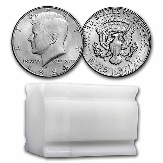 1984-P Kennedy Half Dollar 20-Coin Roll BU 1984-P Kennedy Half Dollar 20-Coin Roll BU