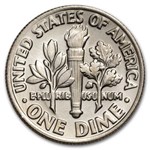 1984-P Roosevelt Dime 50-Coin Roll BU