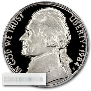 1984-S Jefferson Nickel 40-Coin Roll Proof 1984-S Jefferson Nickel 40-Coin Roll Proof