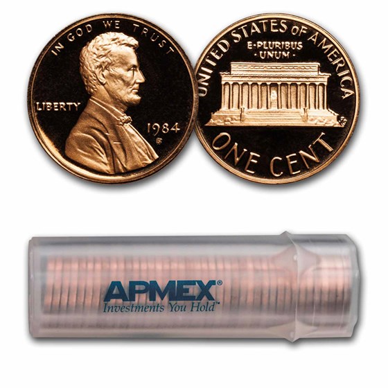 1984-S Lincoln Cent 50-Coin Roll Proof 1984-S Lincoln Cent 50-Coin Roll Proof